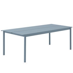 Linear Steel tuintafel 220x90 Pale Blue