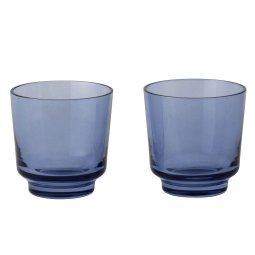 Raise glas 0.2L set van 2 donkerblauw