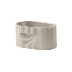 Ridge bloempot H13 beige