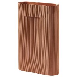 Ridge vaas 48.5 terracotta