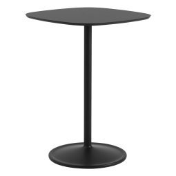 Soft Café tafel 70x70x95 Black Nanolaminate 