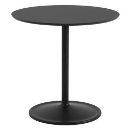 Soft Café tafel Ø75x73 Black Nanolaminate