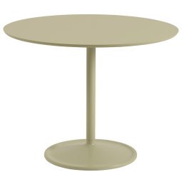 Soft eettafel Ø95x73 Beige Green Laminate