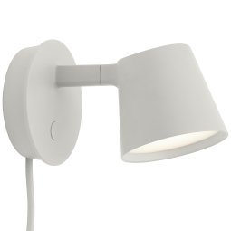 Tip wandlamp LED grijs