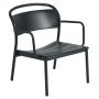 Linear Steel fauteuil Antracite Black