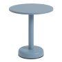 Linear Steel salontafel Ø42 Pale Blue