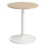 Soft bijzettafel 41x48 off-white eiken blad