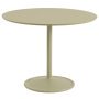 Soft eettafel Ø95x73 Beige Green Laminate