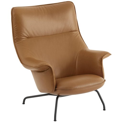 Doze lounge chair refine leather cognac