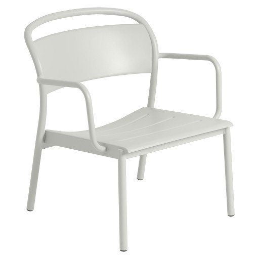 Linear Steel fauteuil Grey