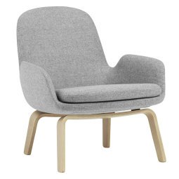 Era Low fauteuil met eiken onderstel Synergy Grey