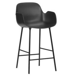 Form Armchair barkruk 65cm zwart 