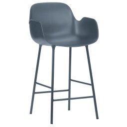 Form Armchair barkruk 65cm blauw