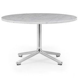 Lunar salontafel 70 aluminium onderstel wit marmer