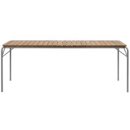 Vig Wood tuintafel 200x90 grijs