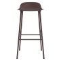 Form Barstool barkruk 75 cm met stalen onderstel bruin