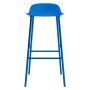 Form Barstool barkruk 75 cm met stalen onderstel felblauw 