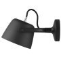 Tub wandlamp zwart