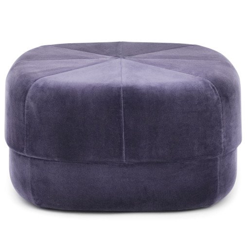 Circus Velour poef large purple