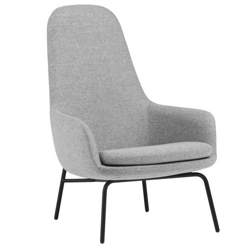 Era High fauteuil stalen onderstel Synergy Grey