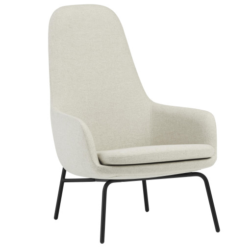 Era High fauteuil stalen onderstel Main Line Flax White