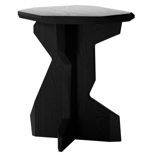 Fels bijzettafel gelakt essen, black