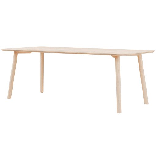 Meyer 23 tafel 200x92 waxed essen, white pigment