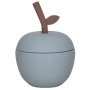 Apple drinkbeker siliconen Dusty Blue