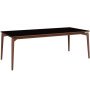 Aeris uitschuifbare eettafel 175x95 walnut oil, deep black