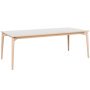 Aeris uitschuifbare eettafel 220x95 light oak, white