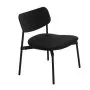 Fromme Wood fauteuil Leather Black