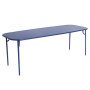 Week-end tuintafel 220x85 met dicht blad Blue