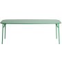 Week-end tuintafel 220x85 met dicht blad Mint green