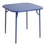 Week-end tuintafel 85x85 met dicht blad blauw