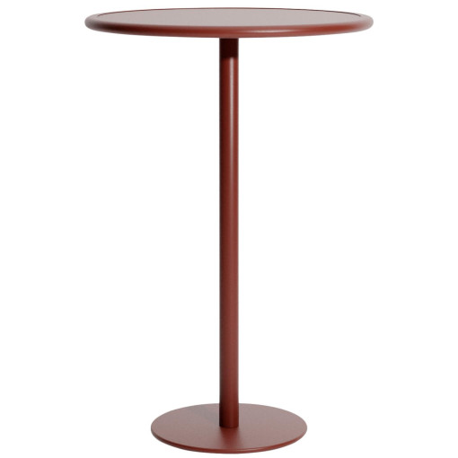 Week-end bistrotafel Ø70 H105 Brown red