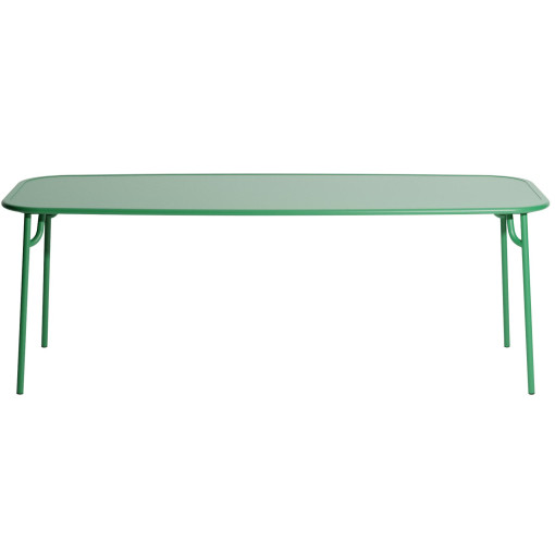 Week-end tuintafel 220x85 met dicht blad Mint green