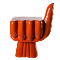 Chair Fist stoel koraalrood