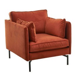 PPno.2 fauteuil velvet rust