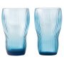 Pum longdrink glas set van 2 blauw