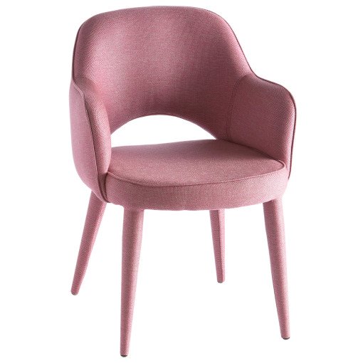 Cosy fabric stoel roze