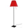 Costanza vloerlamp telescopisch met dimmer zwart/Primary Red