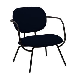 Pi fauteuil met armleuning zwart