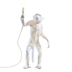 Monkey Standing Outdoor vloerlamp wit