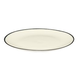 Dé tableware by Ann Demeulemeester dinerbord Ø24 white/black 1