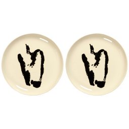 Feast by Ottolenghi dinerbord Ø22.5 set van 2 White/Black Pepper