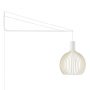 Octo 4240 hanglamp witte wandbeugel wit