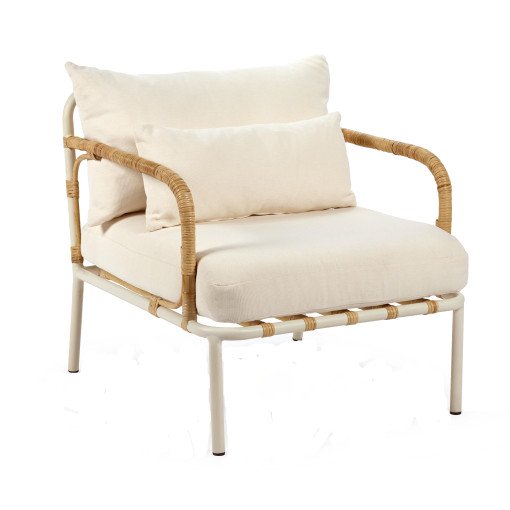 Capizzi by René Barba fauteuil wit/wit