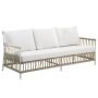 Caroline 3-zits outdoor loungebank dove white