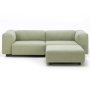 Soft Modular Sofa bank 2-zits met poef Maize 05