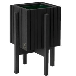 GrowON plantenbak incl reservoir 22x2 standaard zwart essen